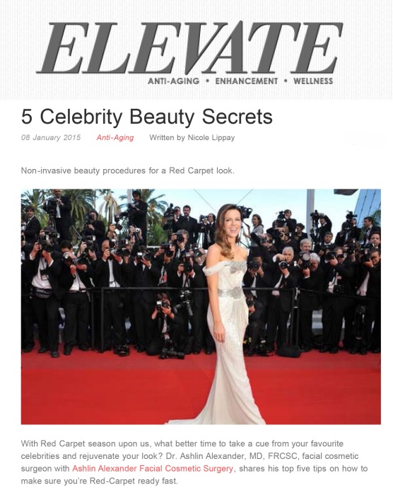 5 Celebrity Beauty Secrets by Elevate Magazine